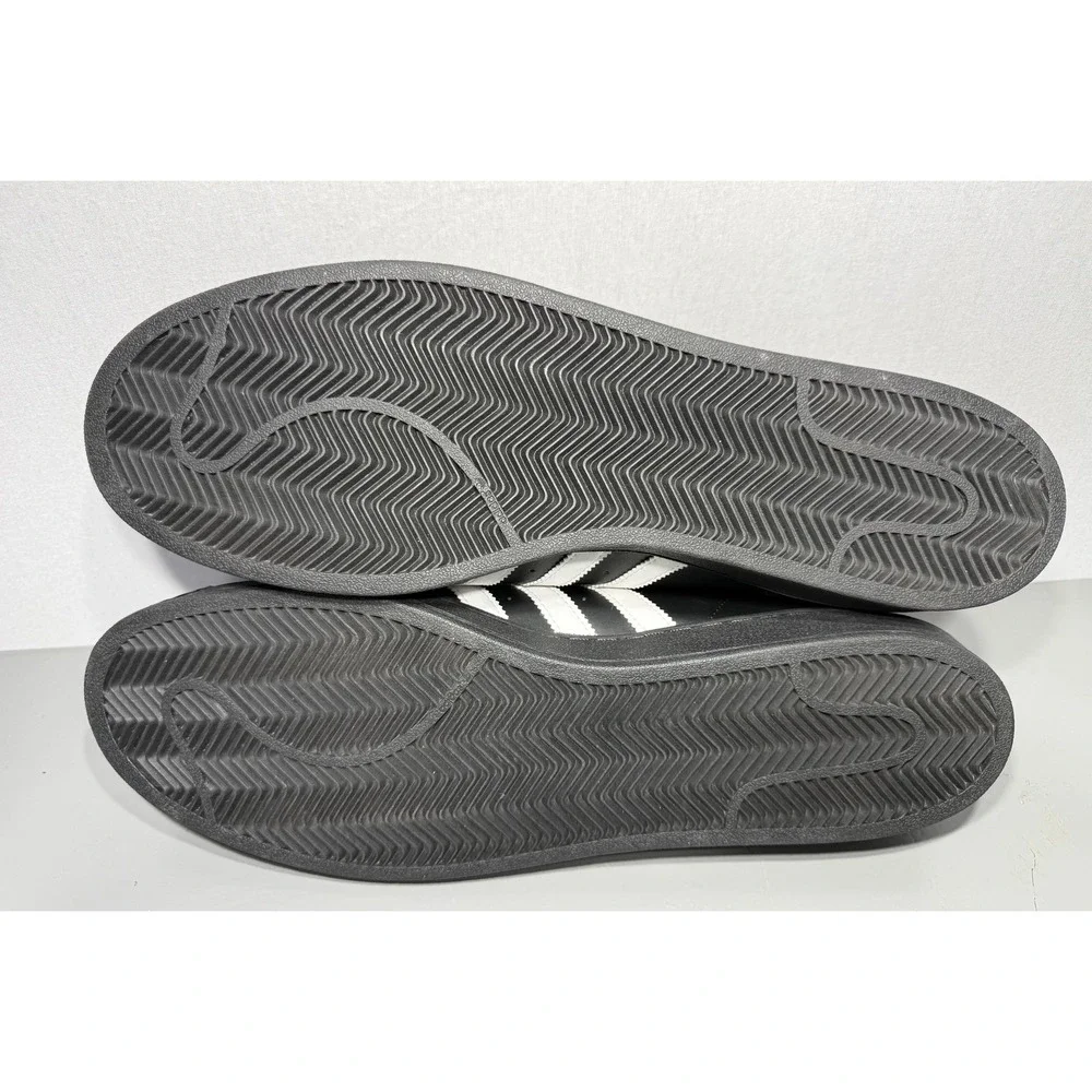Adidas Superstar Shoes Mens Size 20 Black White Leather Shell Toe B27140 Classic - Picture 11 of 11